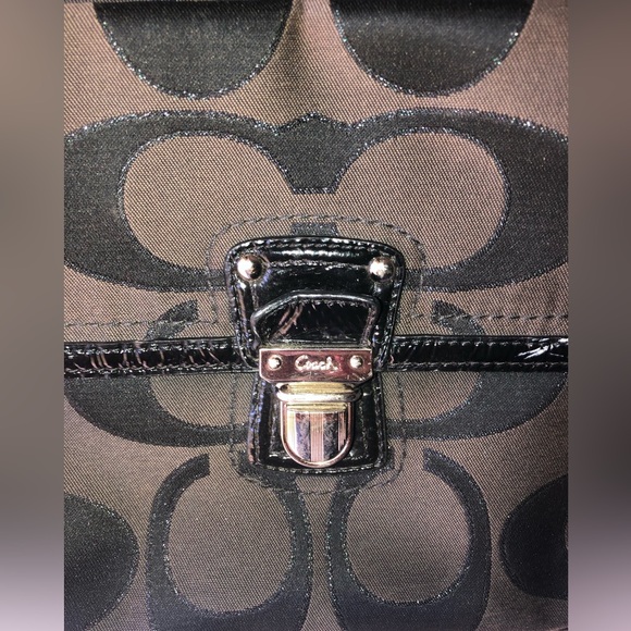 Coach brown monogram backpack - Picture 5 of 6